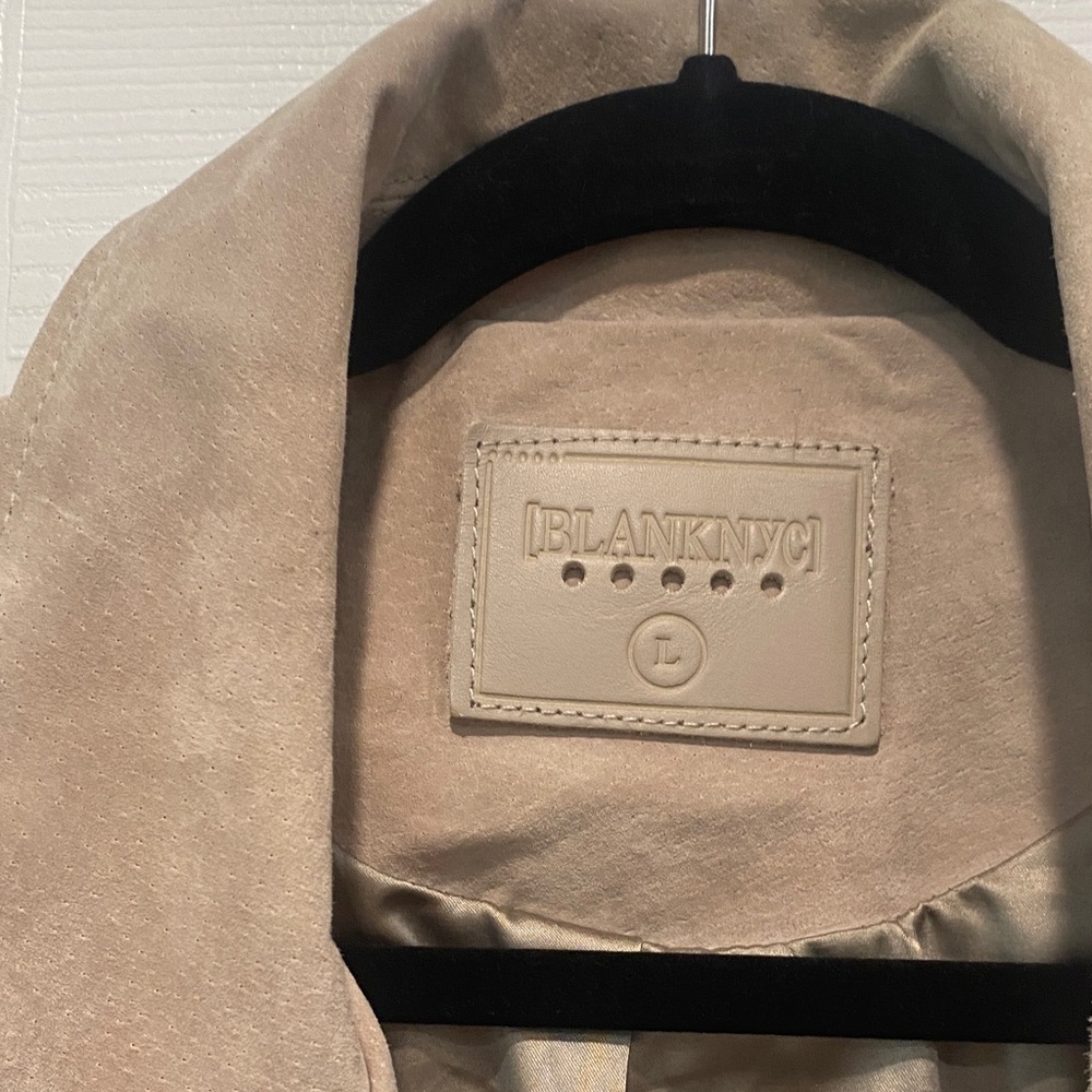 Blank NYC Women's Tan Leather Jacket - Picture 2 of 5